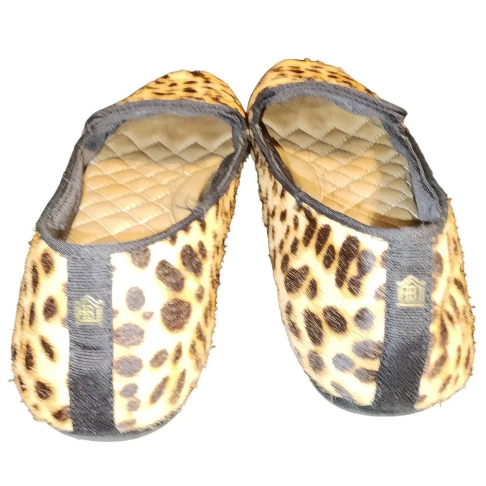 Birdies The Starling Cheetah Leopard Loafers Flats Womens Size 7.5 *FLAWS